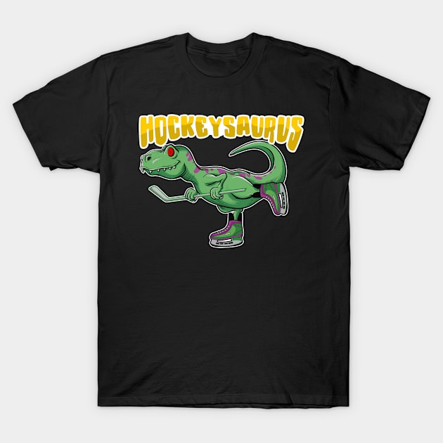 Hockeysaurus T-Shirt by LemoBoy